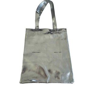 Beyonce Renaissance World Tour Tote Bag in Chrome Metallic Silver